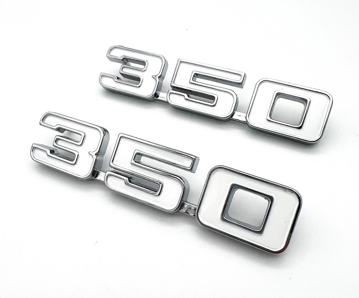 Fender Emblems Chrome White Fill Replacement for 1969 Chevrolet Camaro
