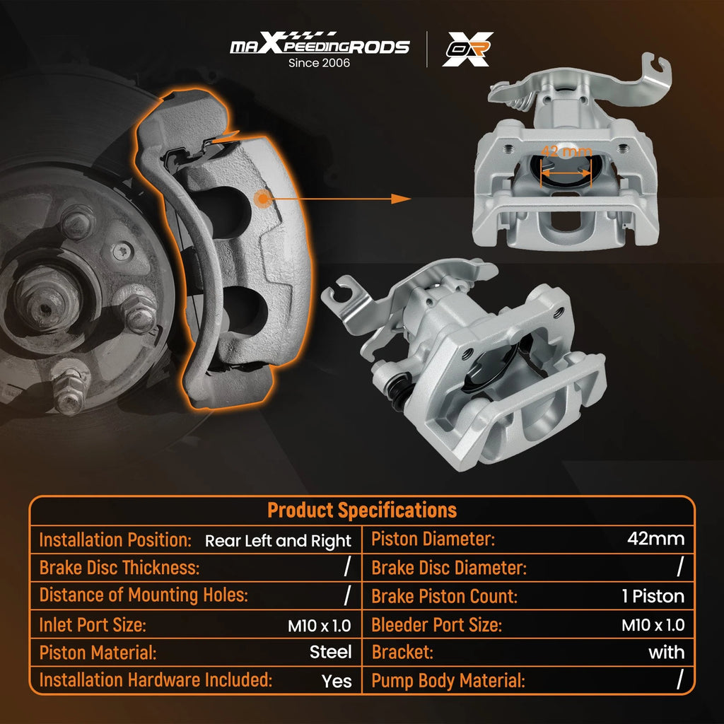 Brake Caliper Set Rear for Ford Taurus/Taurus X Mercury Sable (2005-2009)