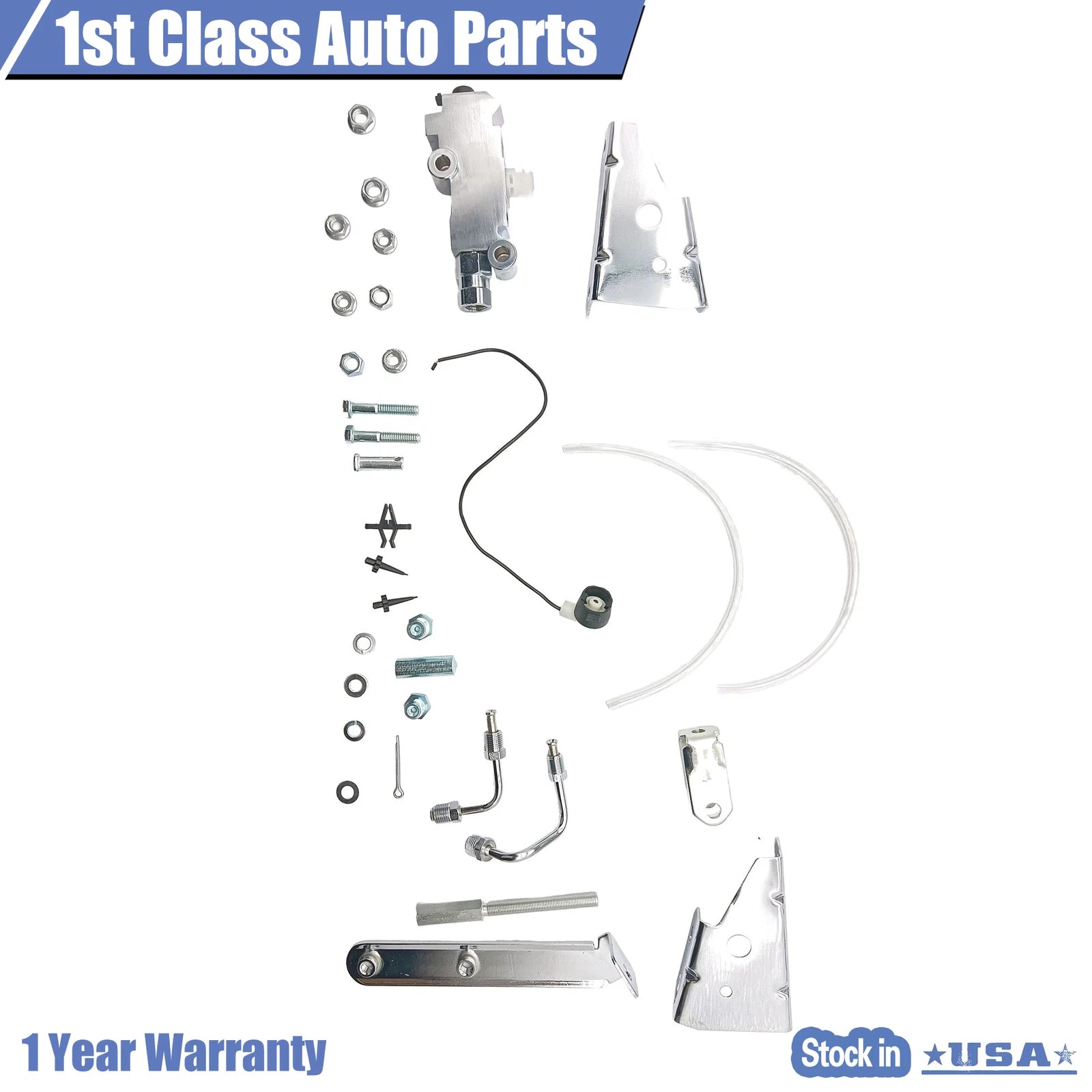 Dual Power Booster Master Cylinder & Bracket for Pontiac (1967–1969)