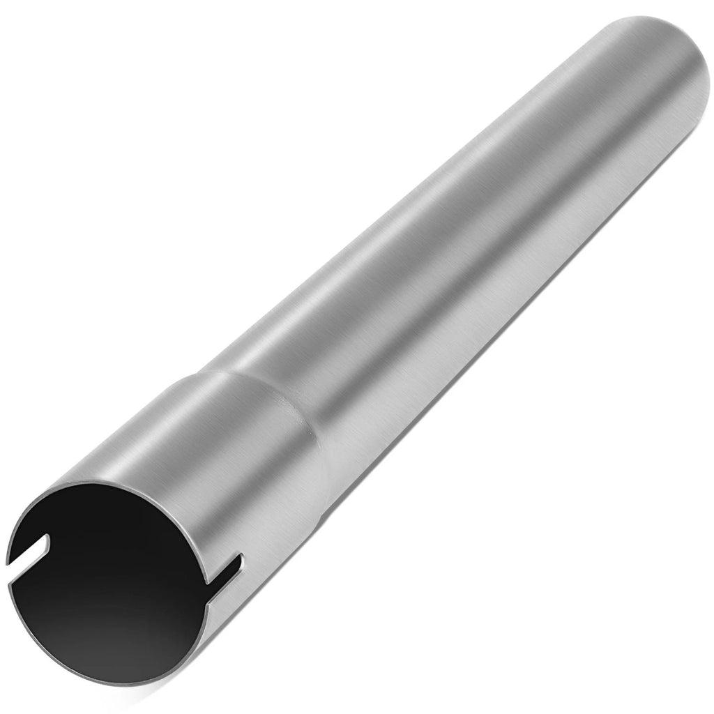 18" Long 18-Gauge Stainless Steel Exhaust Pipe 2" OD for DIY Projects