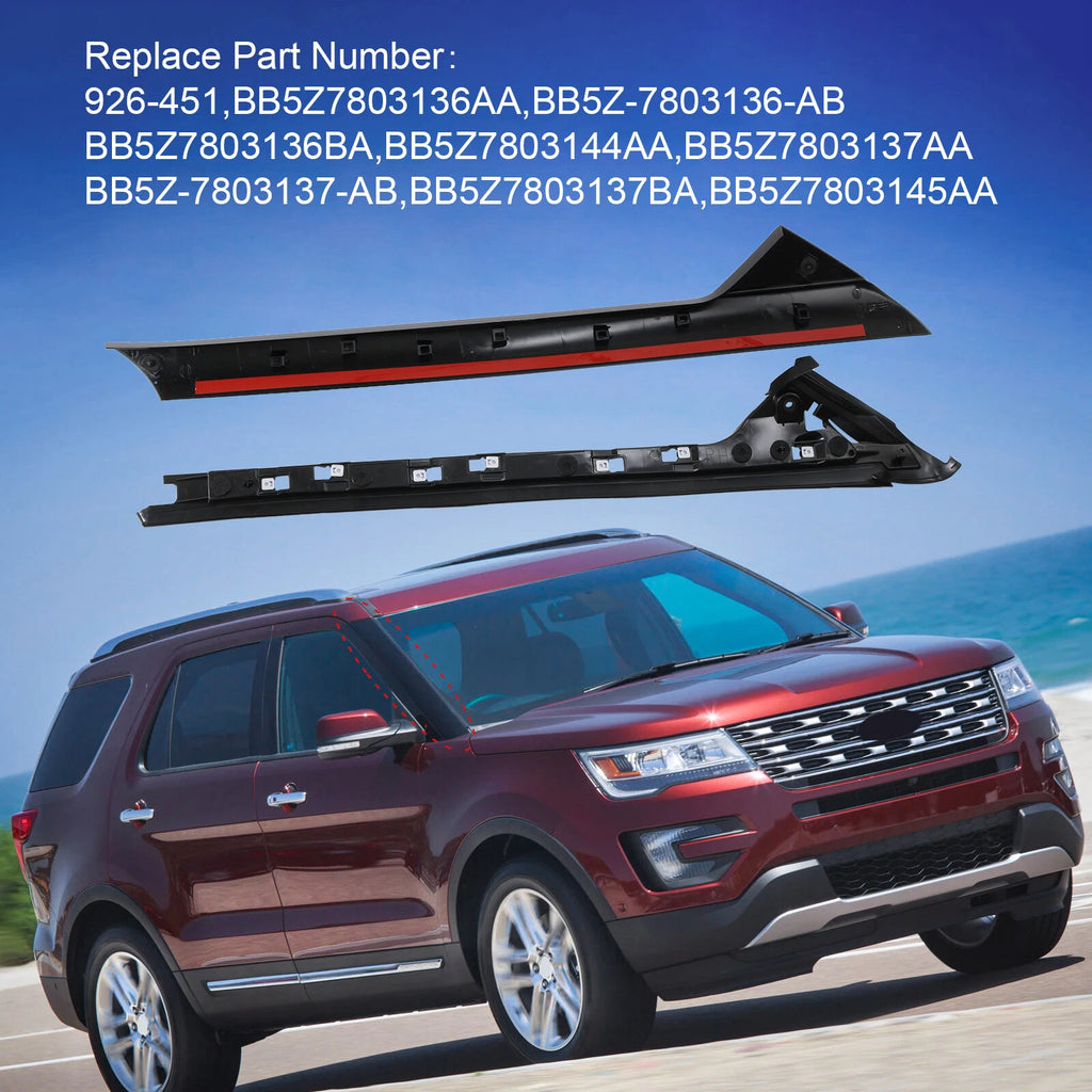 Passenger Side Windshield A-Pillar Molding for Ford Explorer (2011-2019)