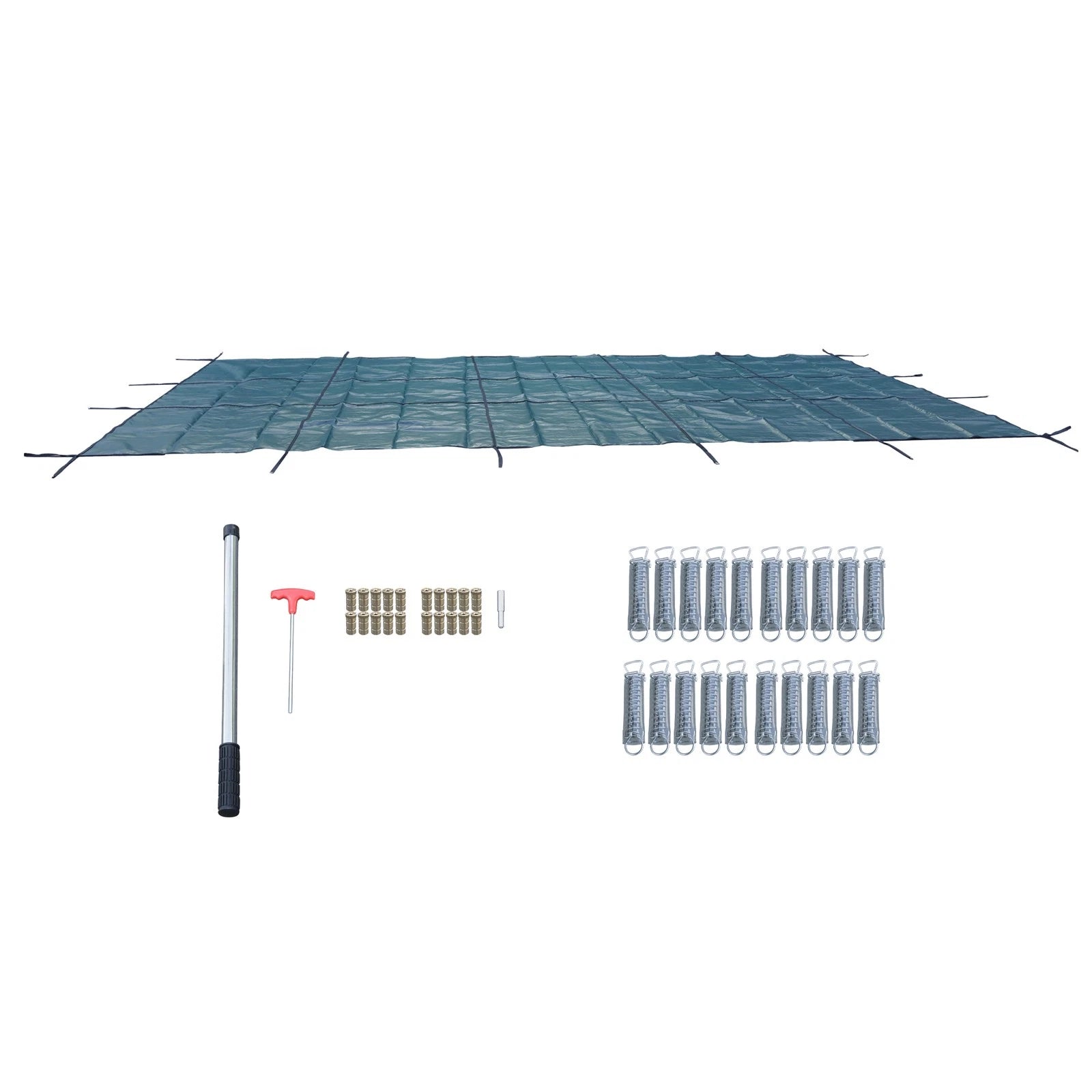 Safety Pool Cover for 12x24 Ft Rectangle Pools (Green)