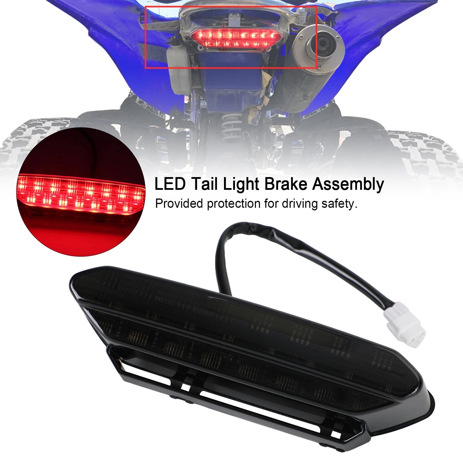 LED Tail Light for Yamaha YFZ450 (2006–2009) 5TG-84710-21-00 Black