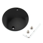 2-Hole Black Domed Points Cover for Harley Softail Bigtwin
