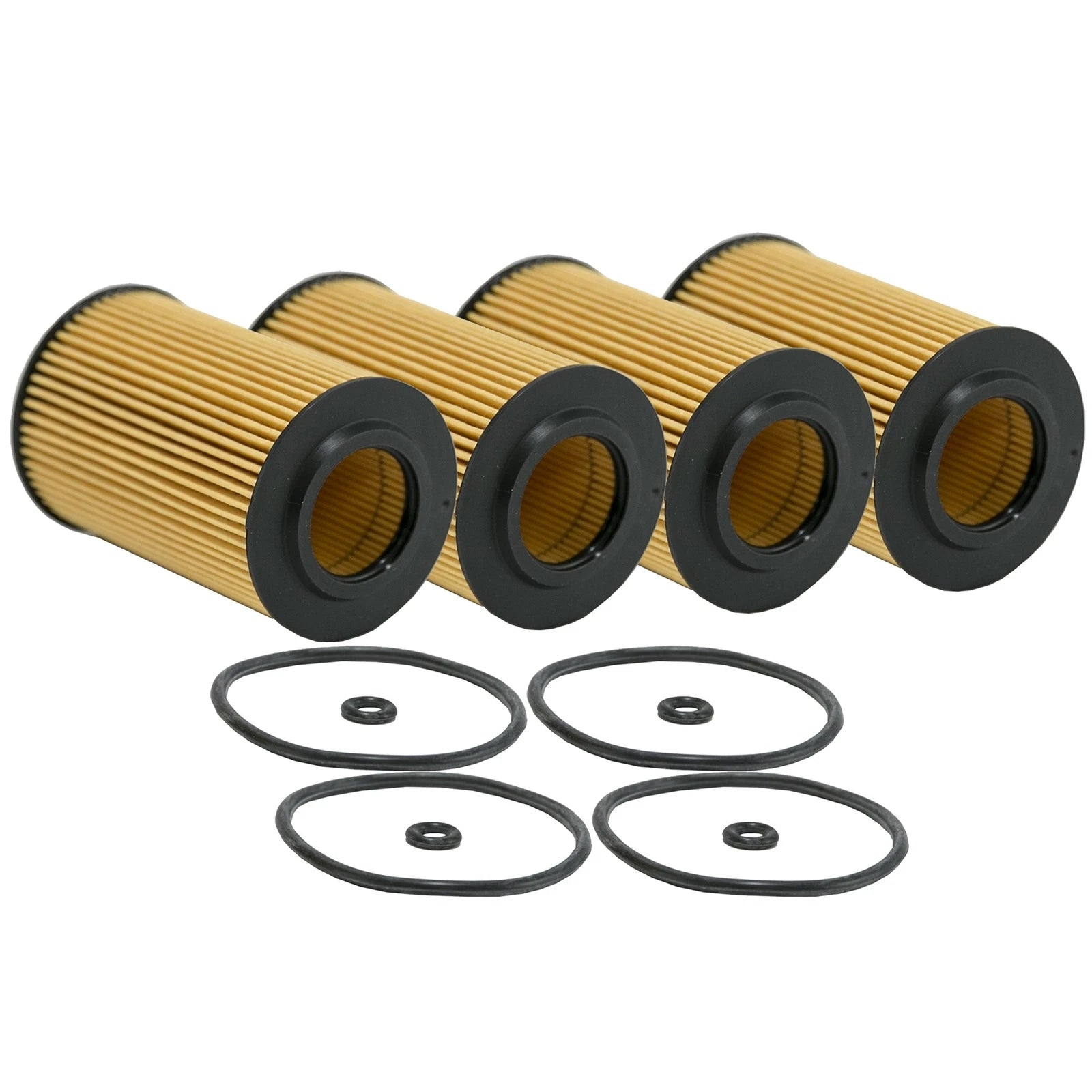 Set of 4 Wix Engine Oil Filters for Audi Volkswagen 2.0L Turbo Diesel