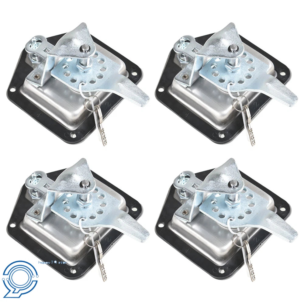 Set of 4 Trailer Door Latch T-Handle Locks for RV Truck Toolbox