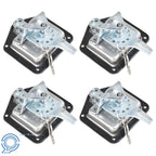 Set of 4 Trailer Door Latch T-Handle Locks for RV Truck Toolbox