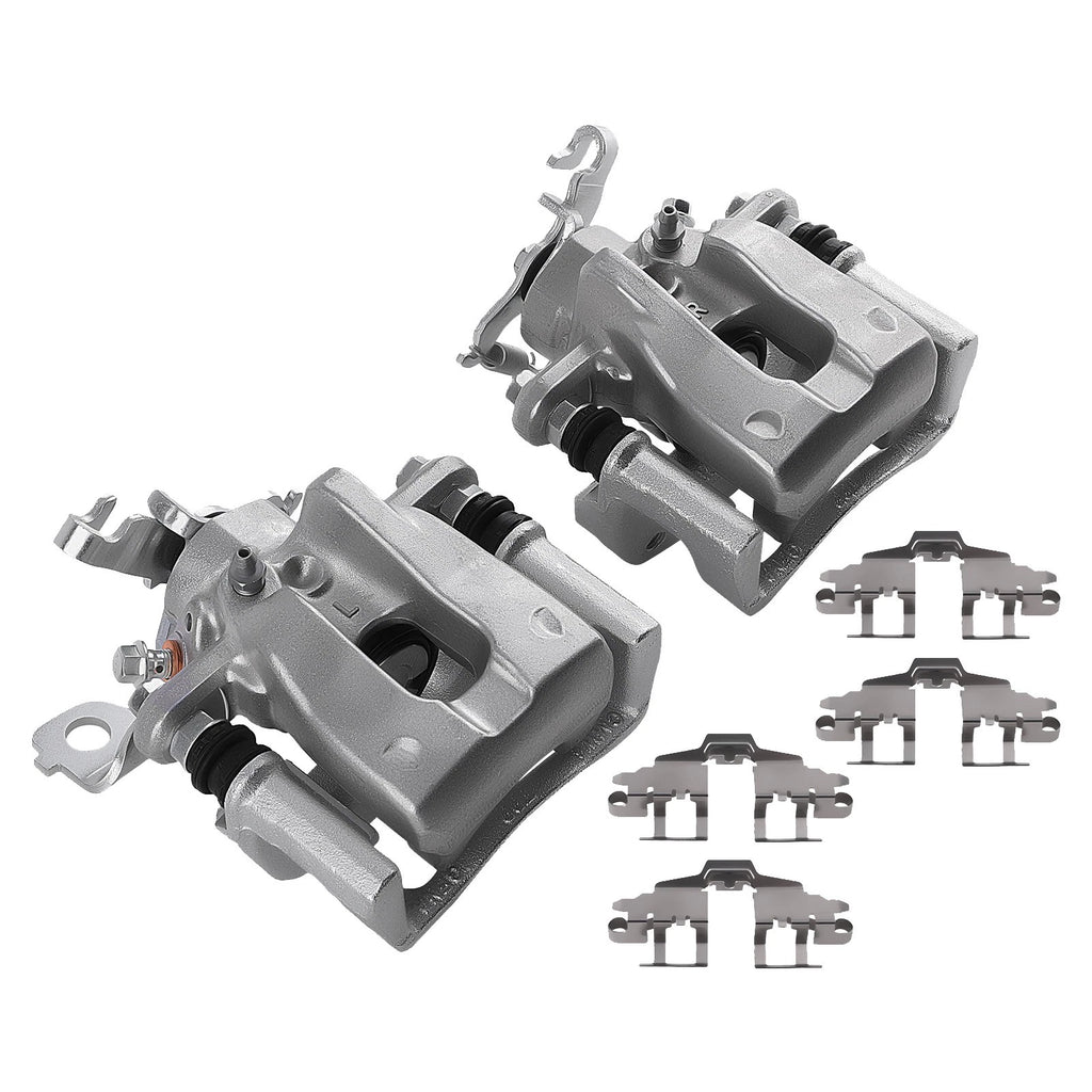 2X Rear Brake Calipers with Bracket for Pontiac Vibe L4 1.8L (2009–2010) 19B3797