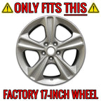 Wheel Skins Hub Caps Covers 17 Inch Set for 2013–2016 Ford Escape SE