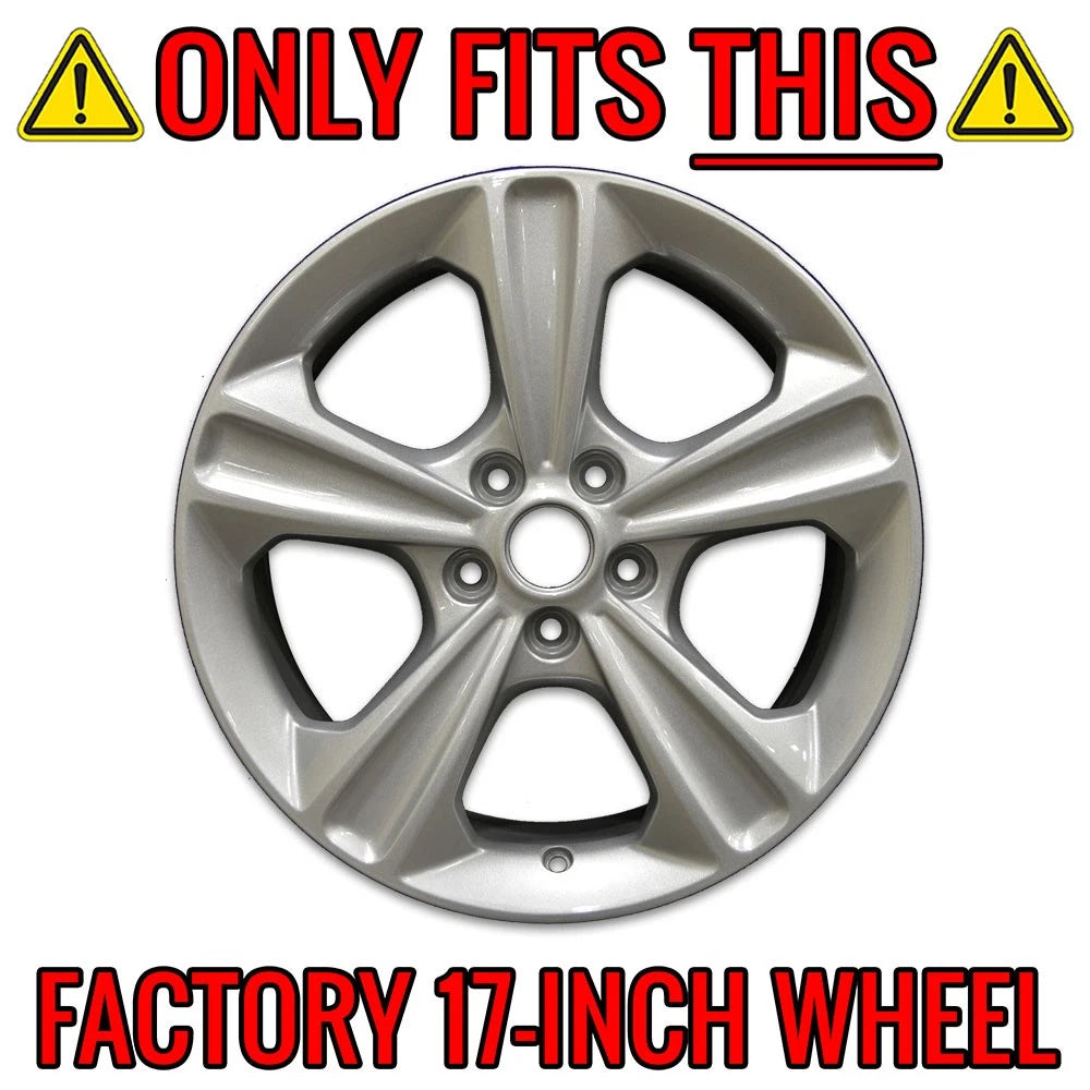 Wheel Skins Hub Caps Covers 17 Inch Set for 2013–2016 Ford Escape SE