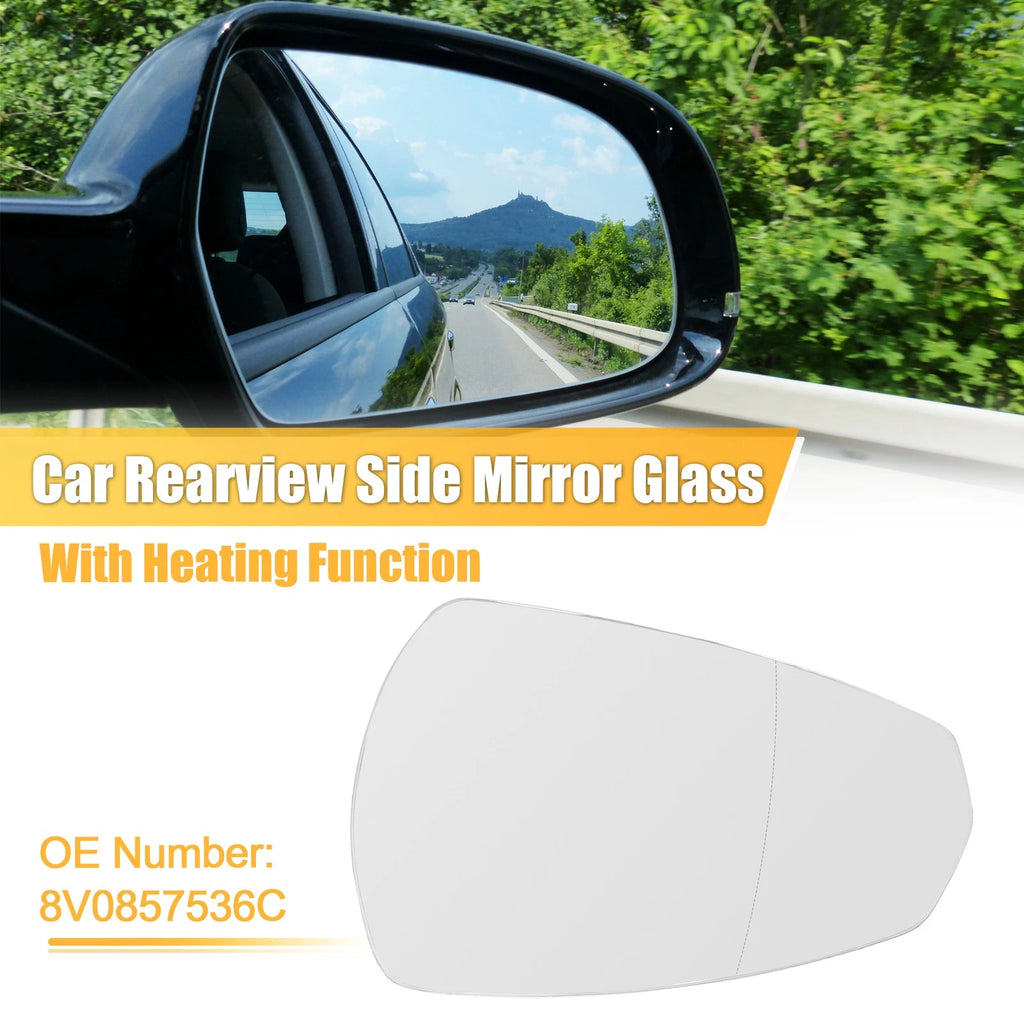 Heated Right Side Rearview Mirror Glass for Audi A3 8P1 S3 (2003–2013) No. 8V0857536C