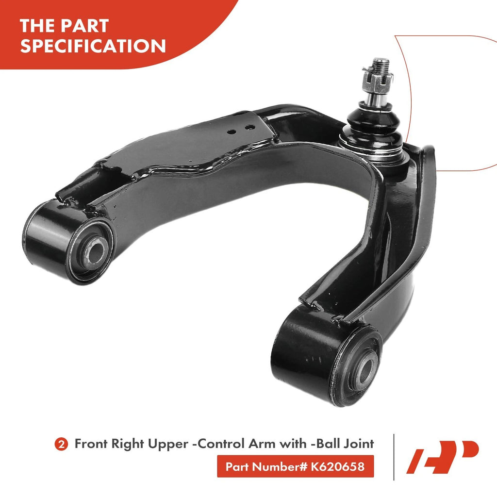 Set of 8 Front Control Arm Ball Joints & Sway Bars for Nissan Xterra (2000–2004)