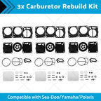 3X Carburetor Rebuild Kit for Sea-Doo SP SPI SPX HX GS GSI GSX (1990–2003)