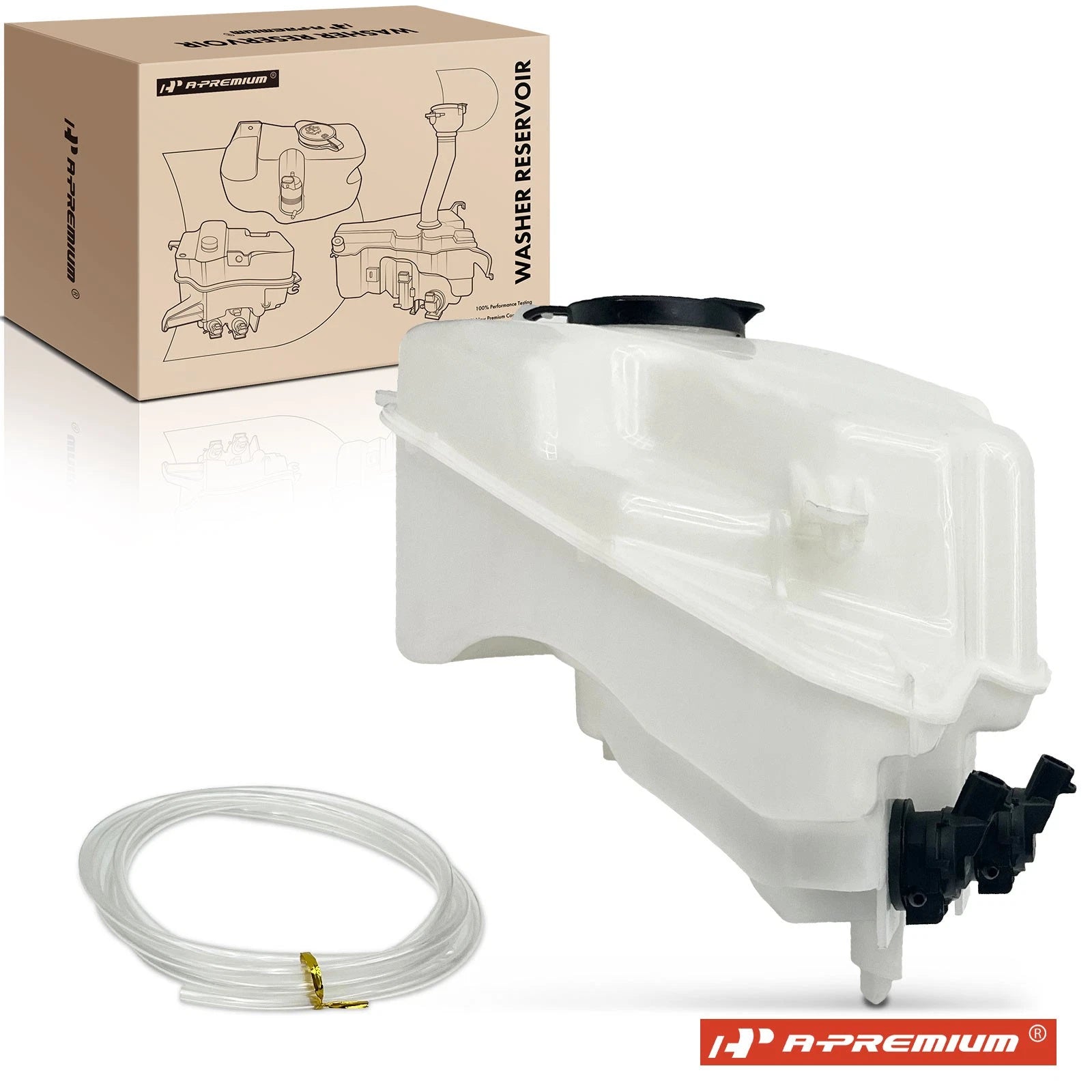 Windshield Washer Reservoir with Cap & Pump for Toyota Prius (2004–2009)