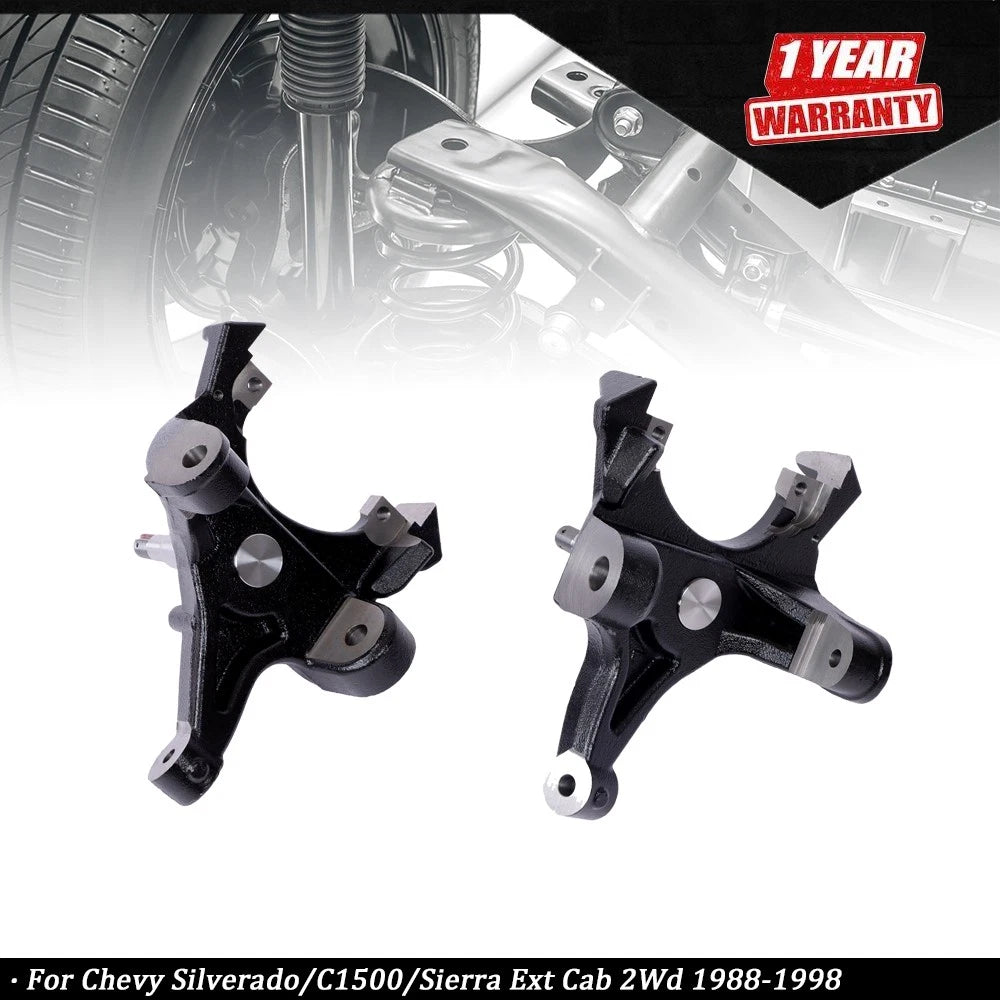 2" Drop Spindles for Chevy Silverado GMC Sierra C1500 2WD (1988â1998)