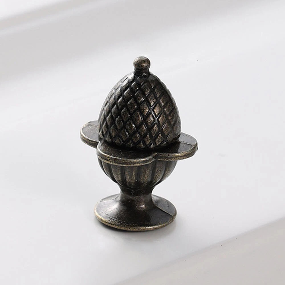 Set of 4 Antique Strawberry Drawer Cabinet Knobs 30x22mm