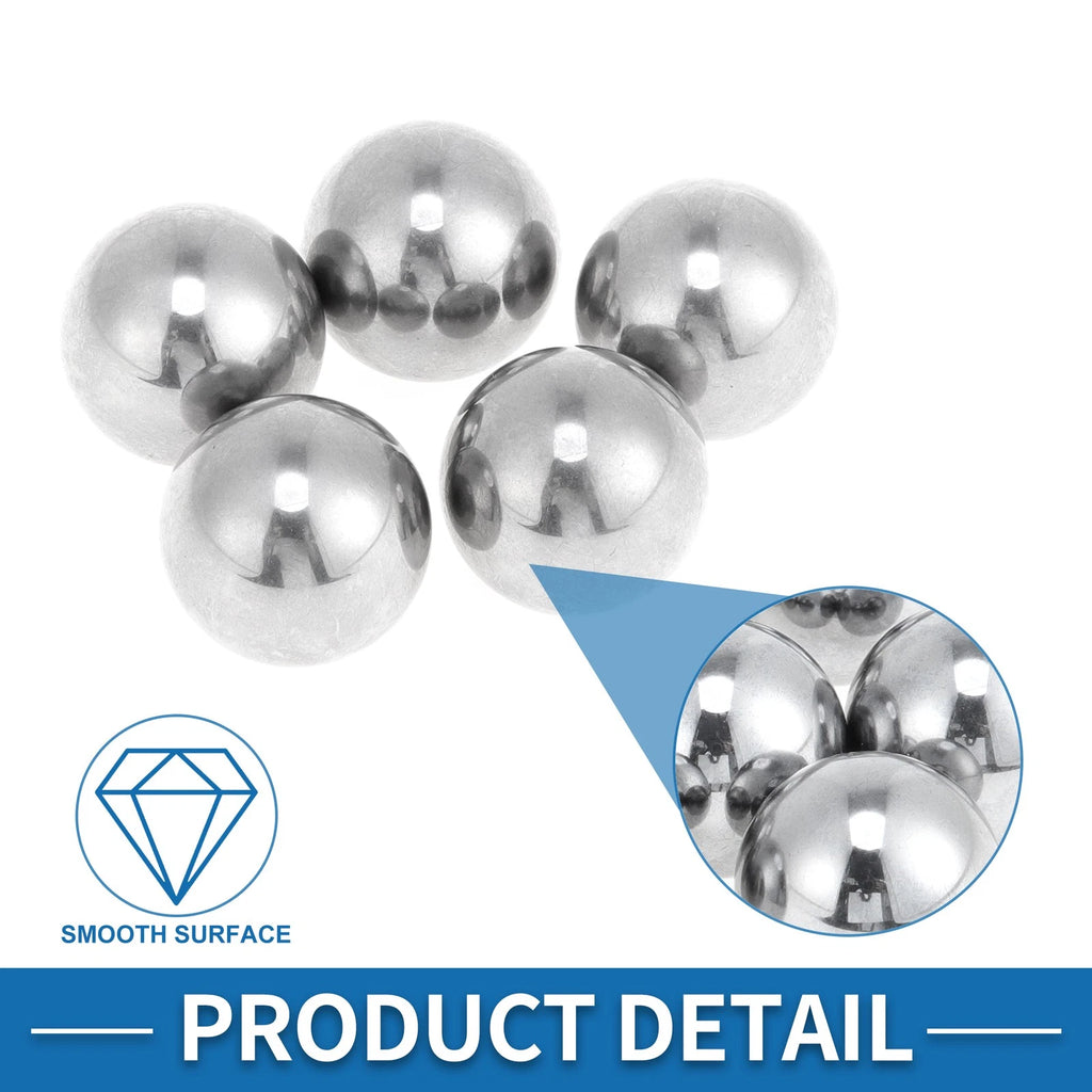 Set of 5 Precision 20.0mm Steel Ball Bearings G100