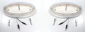 LED Oval Hood Side Emblem Lights Replacement for Peterbilt Clear Amber (2005–2015)