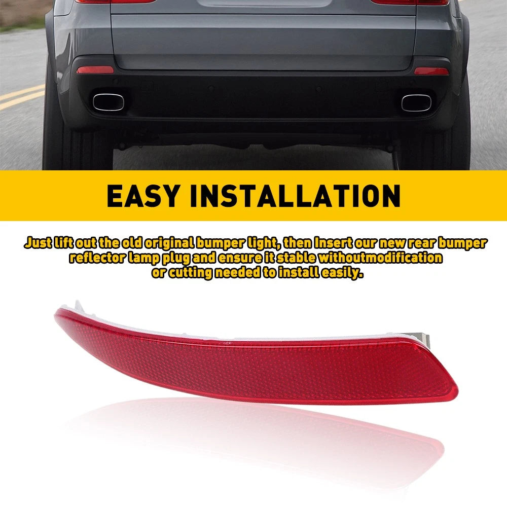 Left Rear Bumper Reflector Light for BMW X5 E70 (2007–2013) 63217158949
