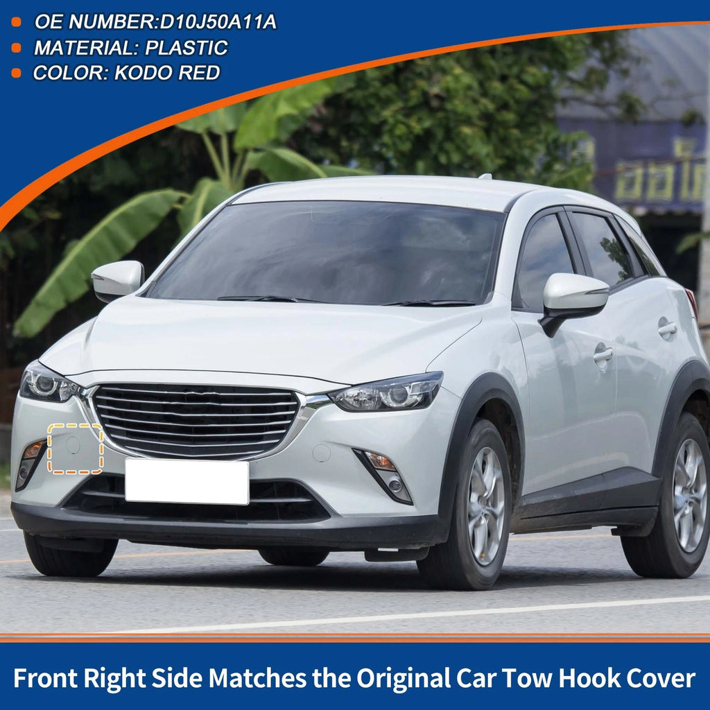 Tow Hook Cover for Mazda CX-3 (2016–2021) No.D10J50A11A KODO Red