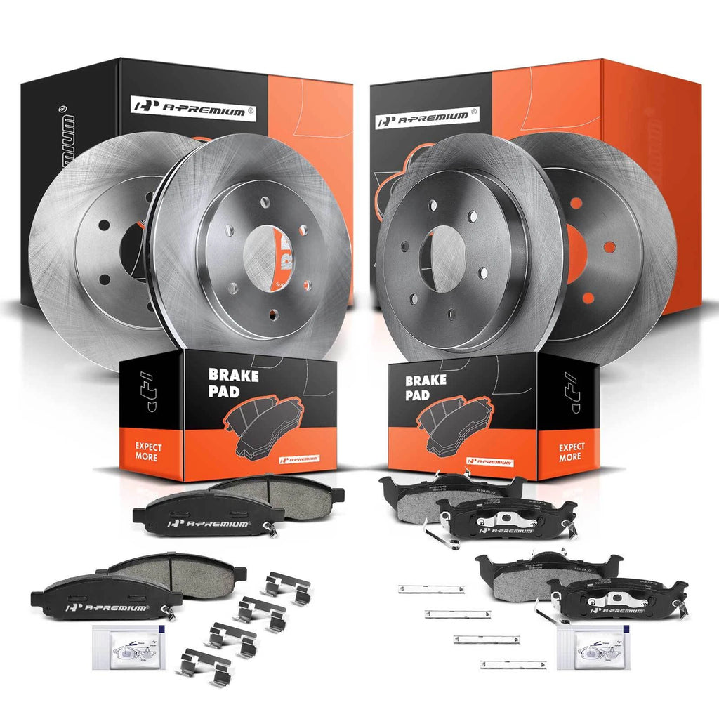 Disc Brake Rotor & Ceramic Pad Set for Nissan Titan Armada (2004–2023)