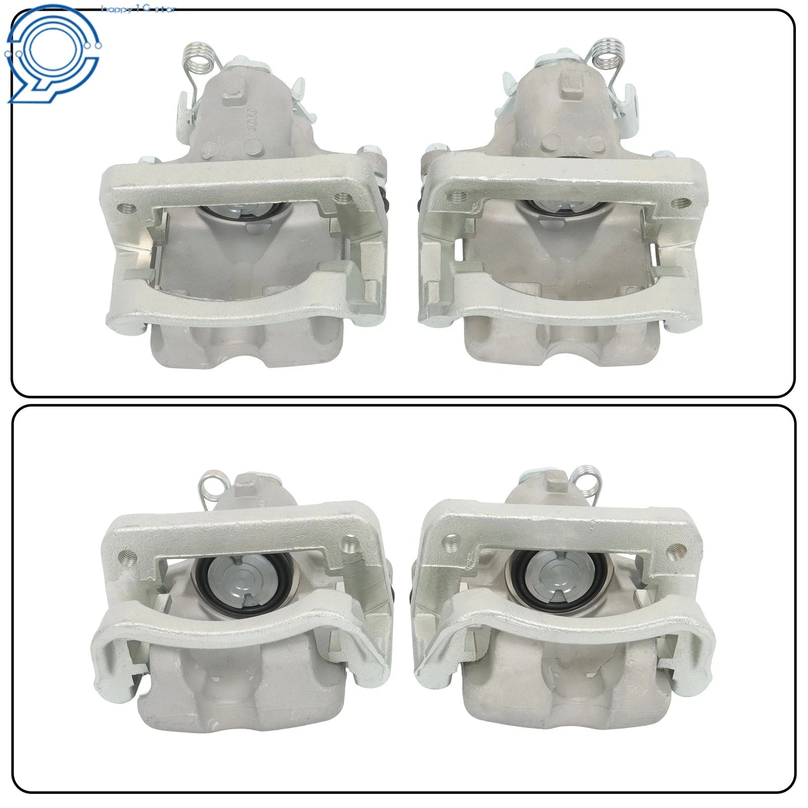 2x Rear Disc Brake Caliper w/ Bracket for Chevrolet Malibu (2014-2015)