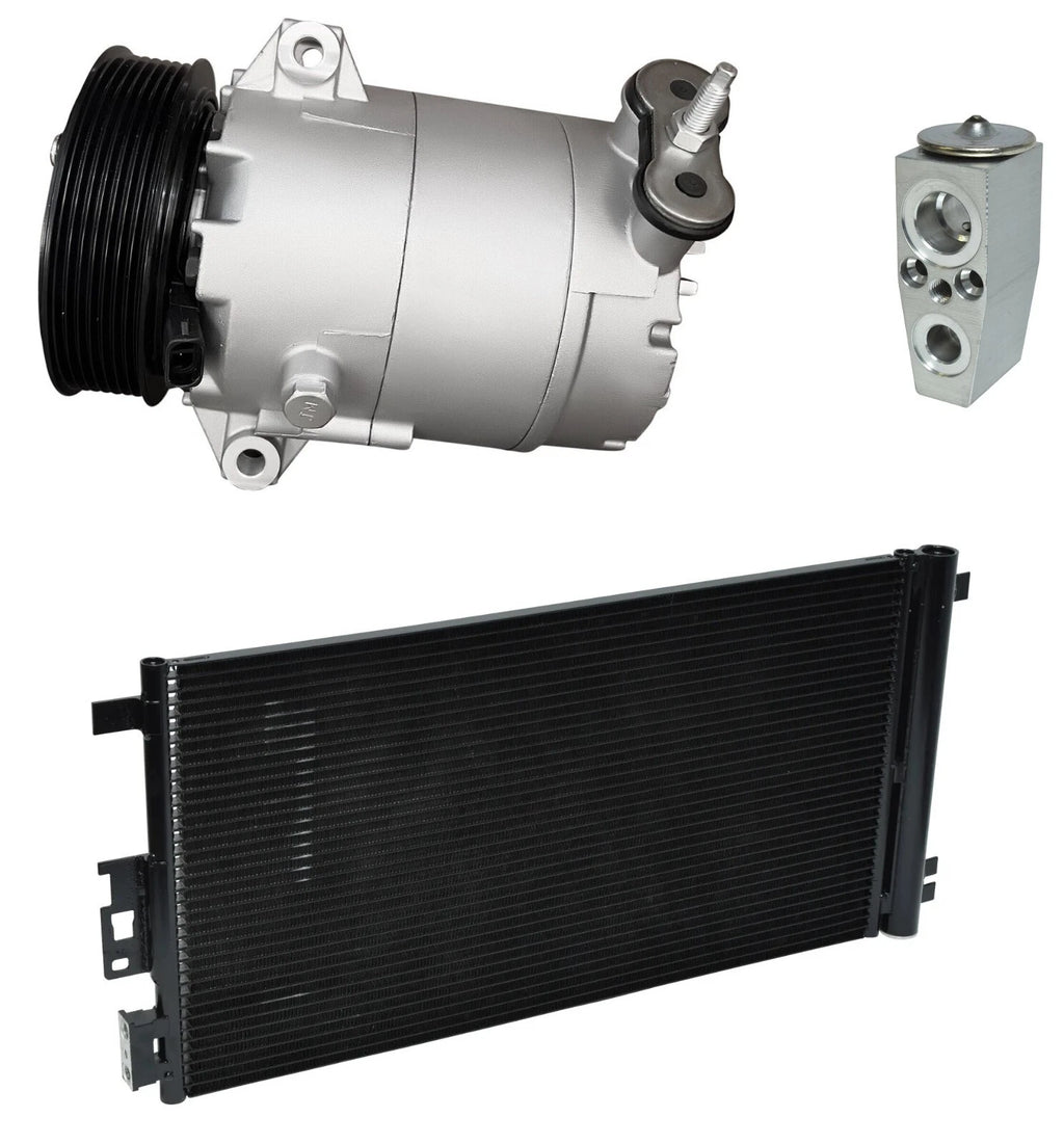 A C Compressor Kit With Condenser for Saturn Aura 2.4L Hybrid (2007–2009)