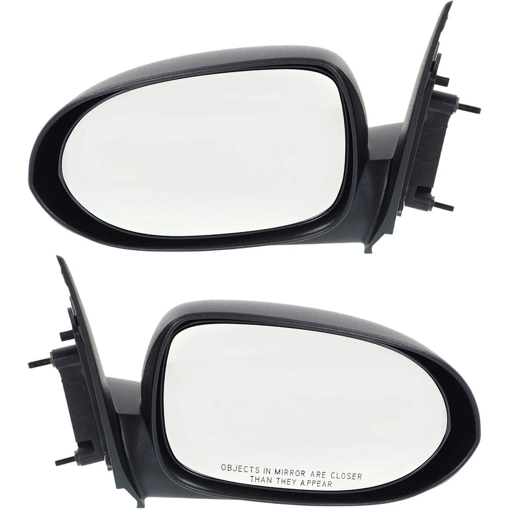 Set of 2 Manual Mirrors for Dodge Caliber (2007–2012) Textured Black
