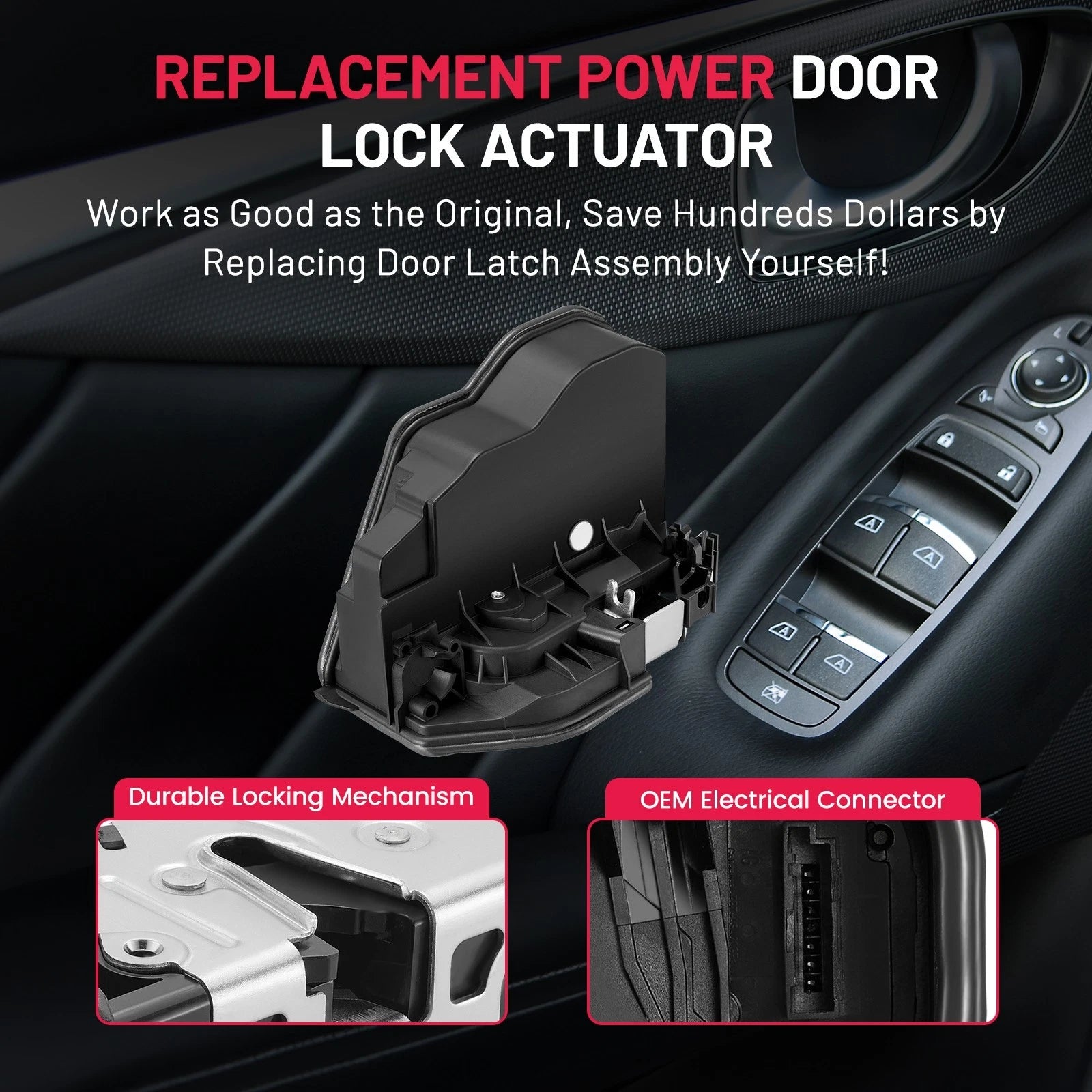 Power Door Lock Actuator for BMW Z4 (2003–2019) Right Passenger Side