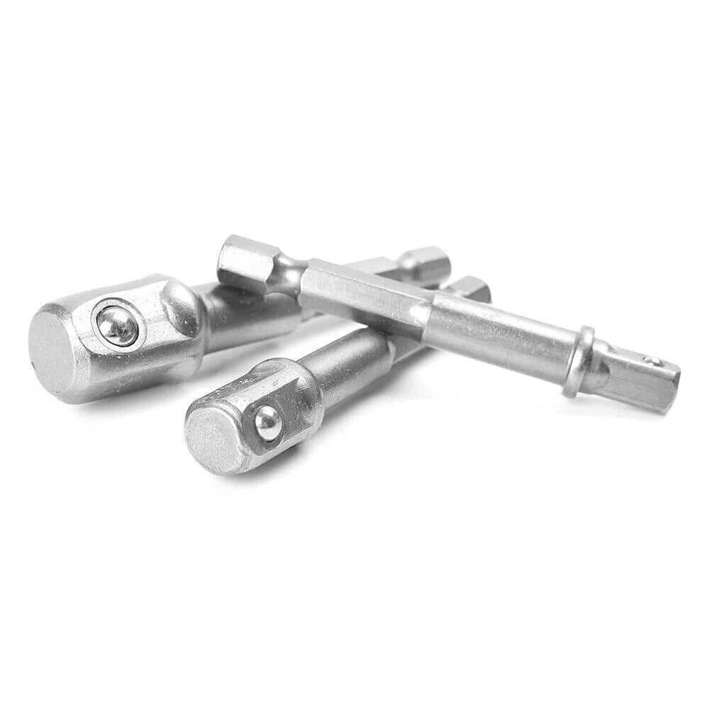3X 65/67/73mm Socket Adapter Set for Impact Driver Drill Bits