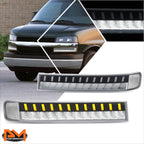 LED Sequential Chrome/Clear Bumper Turn Signal Lights for Express Savana (2003–2023)