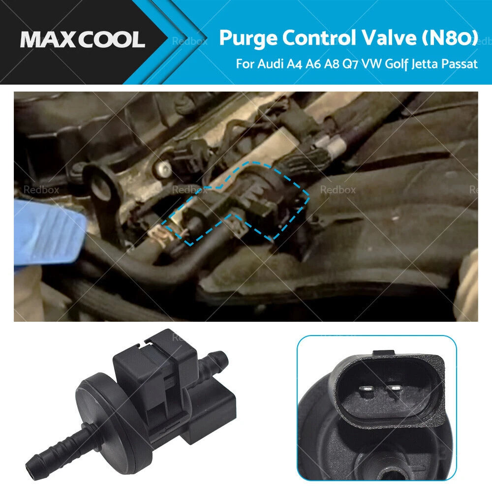 Purge Control Valve for Audi A3 A4 A5 A8 TT VW Golf Jetta Passat (2005–2015)