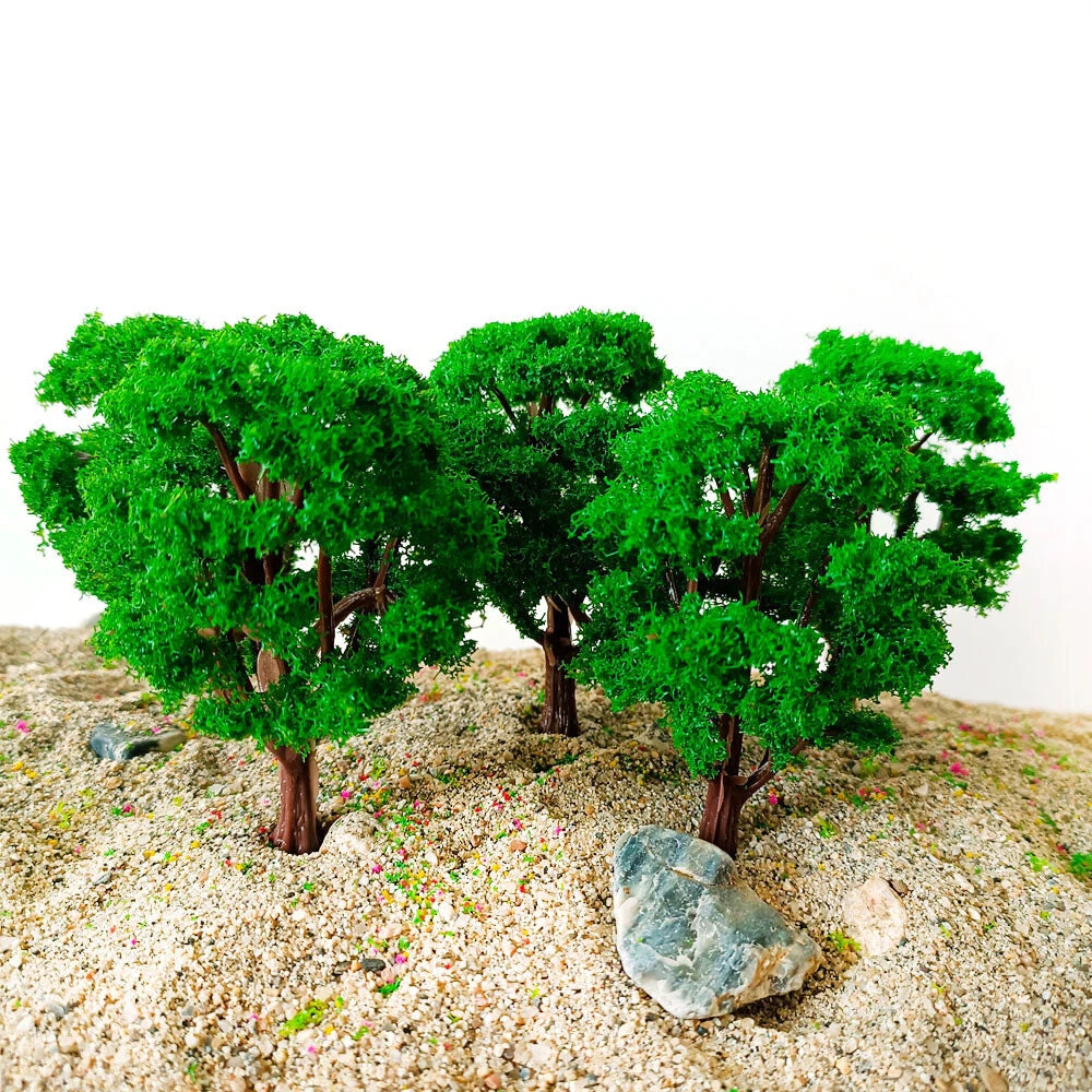 10Pc Tree Scenery Set for Wargame Architecture Railroads Trains