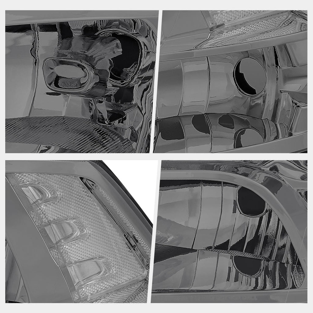 Headlight Assembly Set for Dodge Ram 1500-3500 (2009–2012) Smoked/Clear