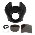 Black Quarter Fairing & Smoke Windshield for Harley Sportster/Dyna (1988–2005)