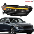 Full LED Headlights for Honda Accord (2023–2024) with LED DRL Signal Black Trim