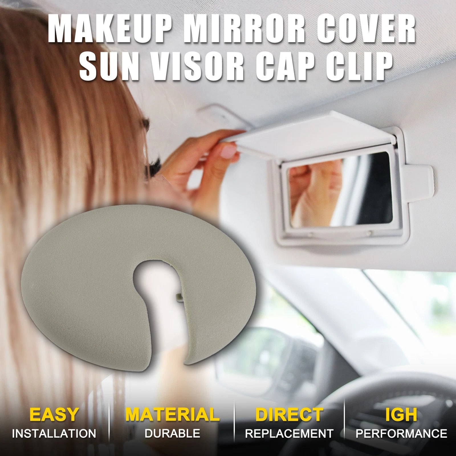 Set of 1 Makeup Mirror Cover Sun Visor Cap Clip for Scion (2010)