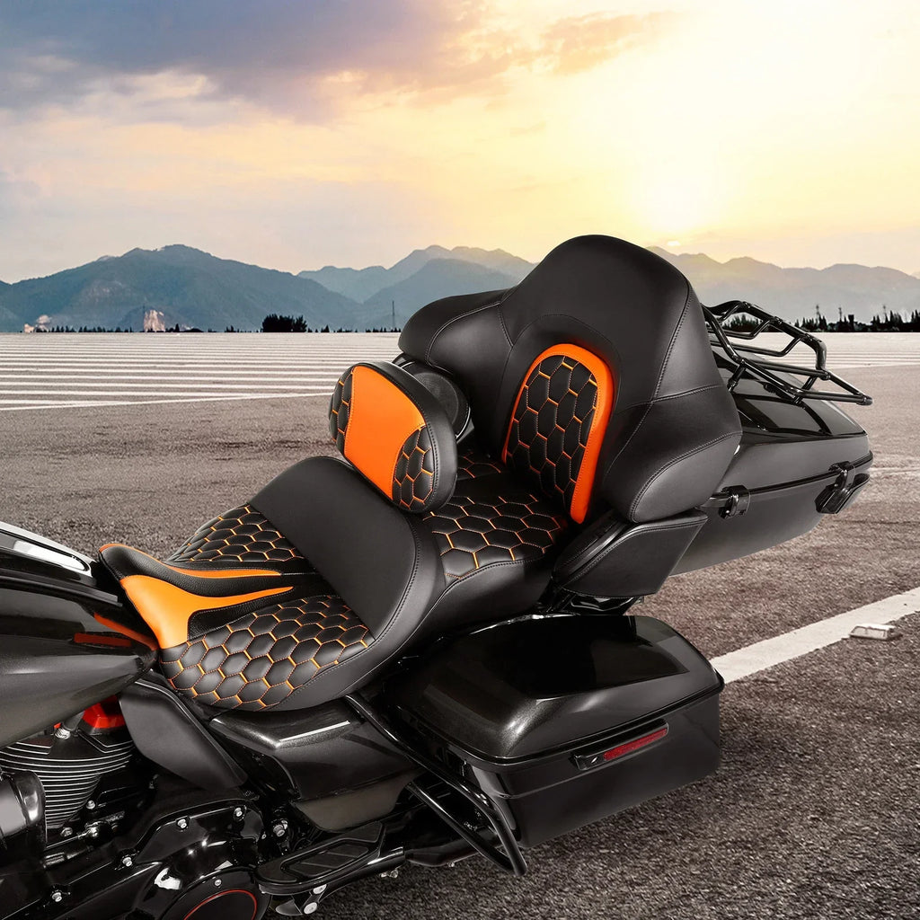Driver Passenger Seat & Backrest for Harley Street Electra Glide (2014-2023)