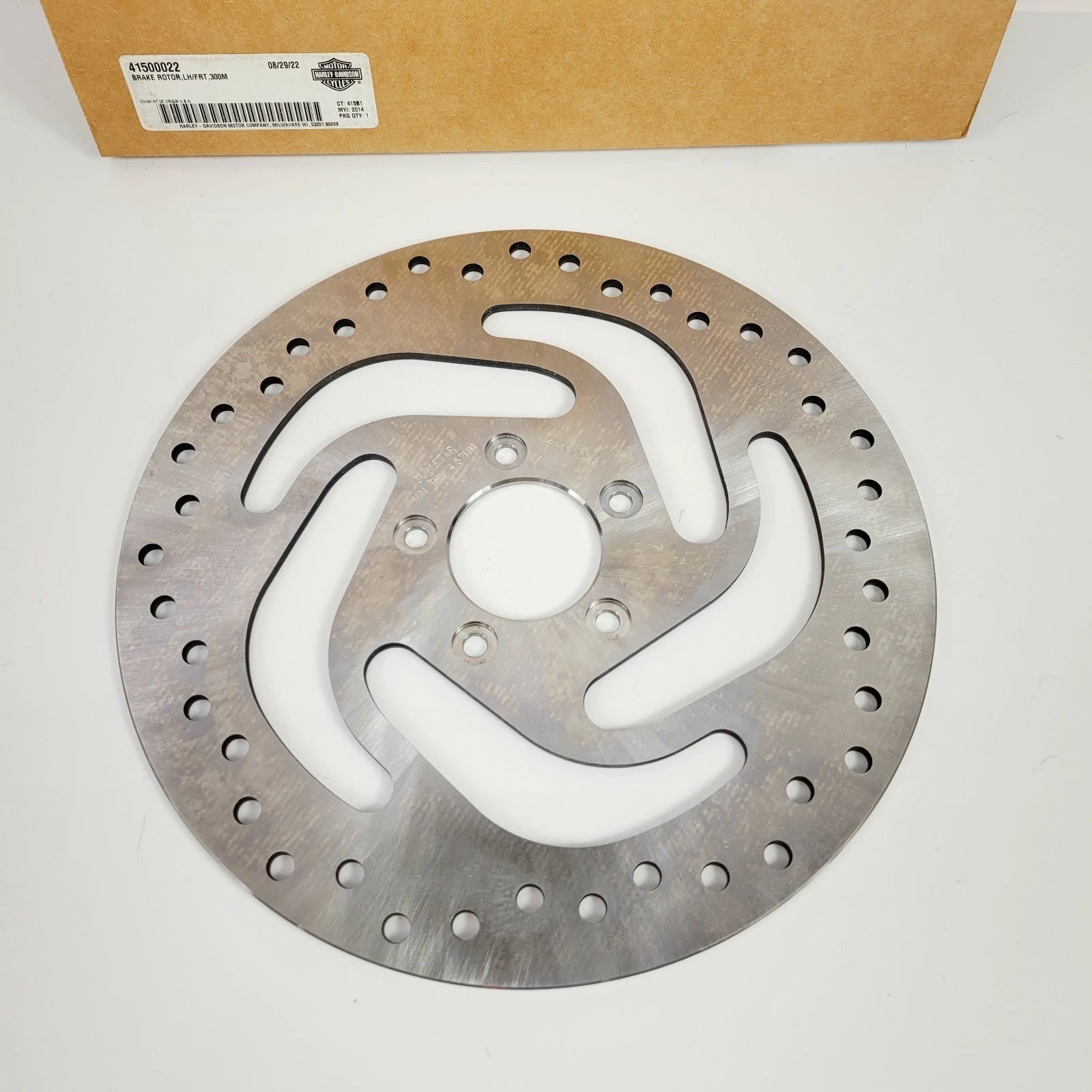 Front Left Brake Rotor 300mm for Harley-Davidson Softail & Sportster (OEM 41500022)