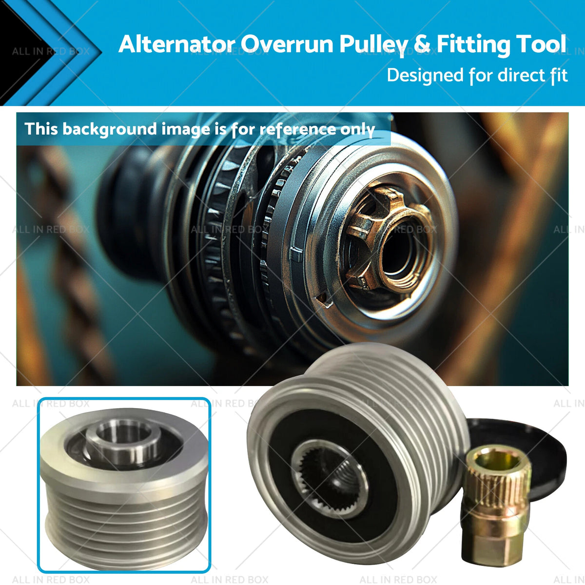 Alternator Pulley + Tool for Citroen Berlingo C4 C5 C6 Peugeot 107 406 (2003–2018)