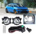 Fog Lights for Honda Civic (2017–2021) + Wiring Kit & Switch, LED Bulbs