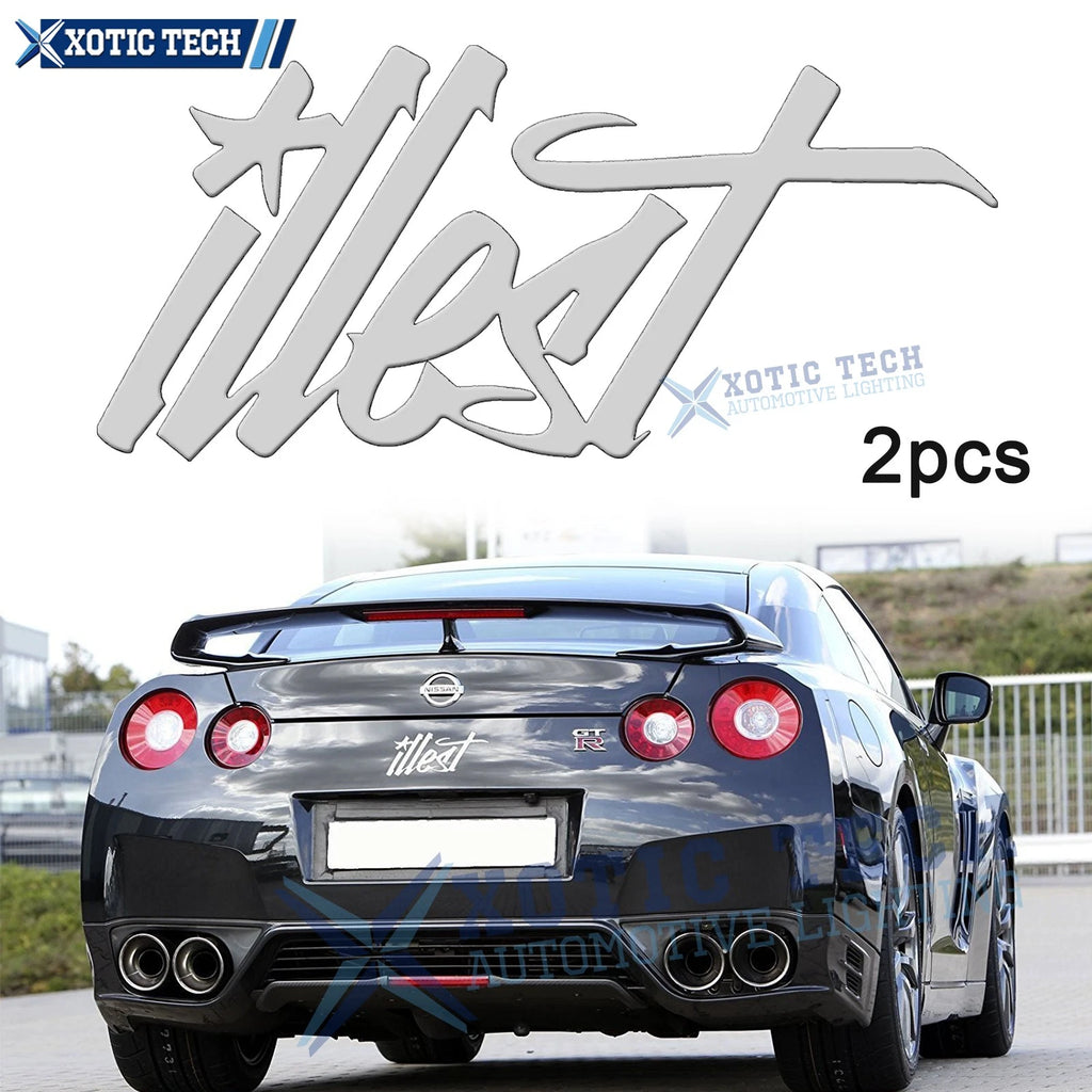 Fatlace ILLEST Logo Racing Style Sticker for Car Bumper Windshield (2pcs)