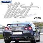 Fatlace ILLEST Logo Racing Style Sticker for Car Bumper Windshield (2pcs)
