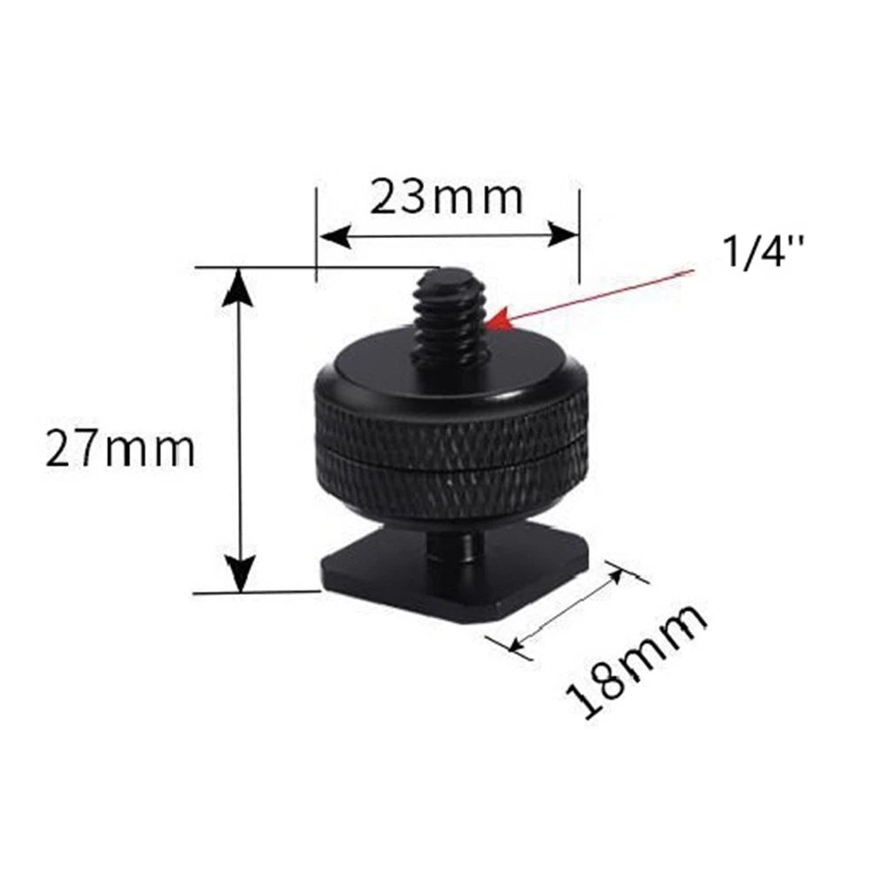 Metal Hot Shoe Adapter Mount for Cameras and Accessories (2010–2023)