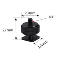 Metal Hot Shoe Adapter Mount for Cameras and Accessories (2010–2023)