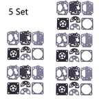 Set of 5 Carburetor Diaphragm Repair Kit for Kawasaki TH43 TH48 Elite 4700