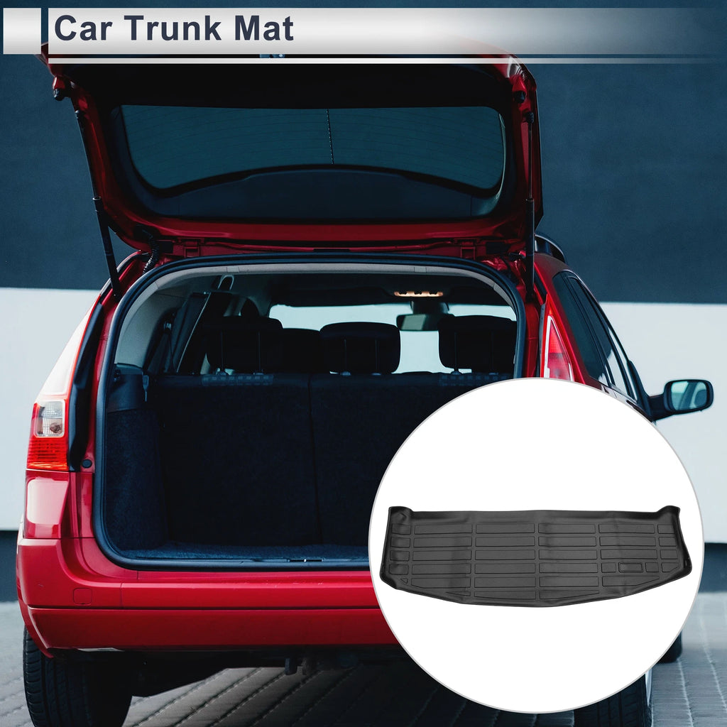 Cargo Liner Rear Trunk Mat for Hyundai Santa Fe (2024–2025) TPE Long Grid Pattern