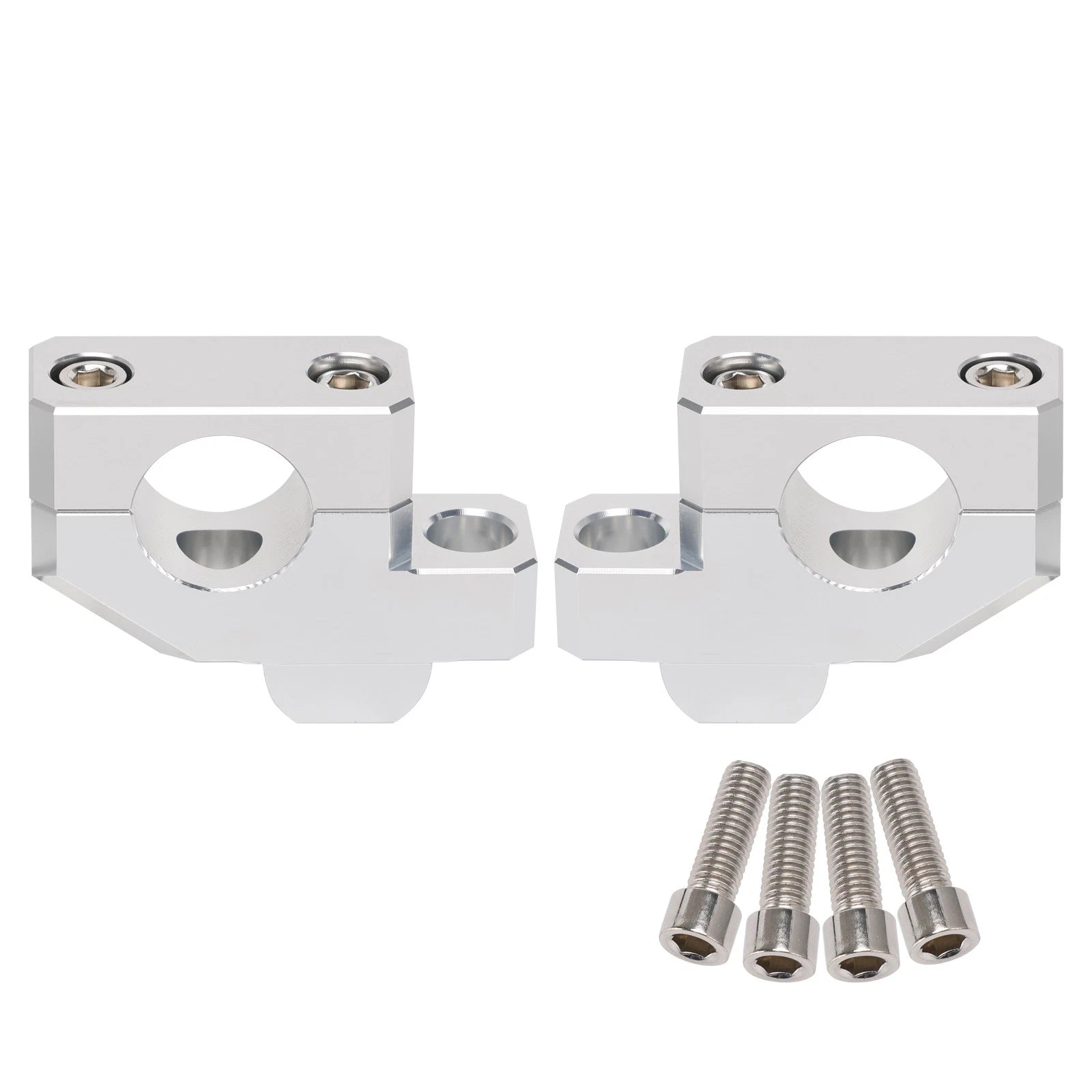 Silver Handlebar Risers for Suzuki DL1000 1050 V-Strom GSX-S1000 (2020–2025)