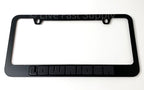 Lowrider License Plate Frame Premium Matte Gray for Universal Vehicles (Any Year)