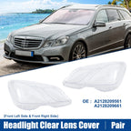 Pair Clear Lens Covers for Mercedes Benz E Class (2010–2016) No.A2128209561